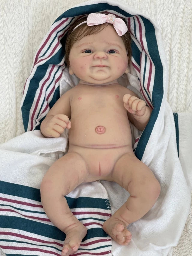 BEBÊ REBORN REALISTA DE SILICONE SÓLIDO - MENINA - IMPORTANTE ENVIO EM 40 DIAS