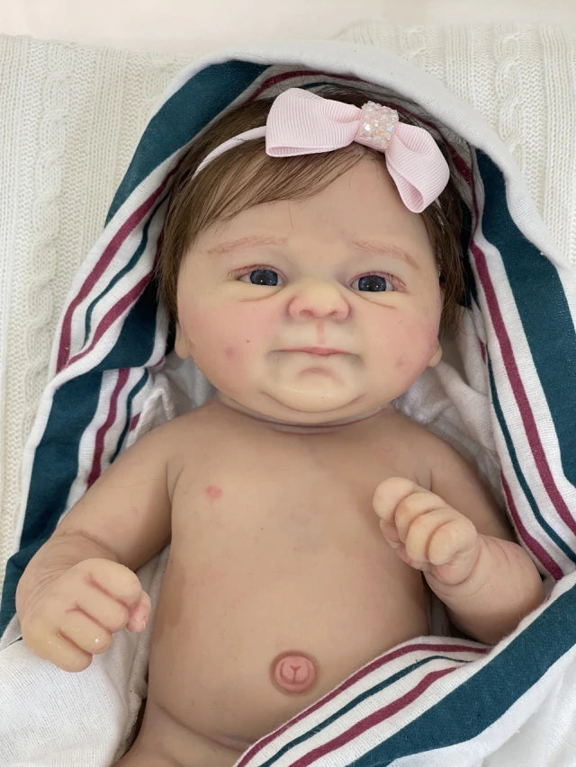 BEBÊ REBORN REALISTA DE SILICONE SÓLIDO - MENINA - IMPORTANTE ENVIO EM 40 DIAS