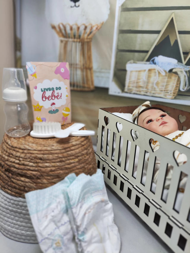 PROMOÇÃO - Bebê Reborn Realista Carmela + Bercinho