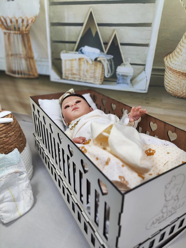 PROMOÇÃO - Bebê Reborn Realista Carmela + Bercinho