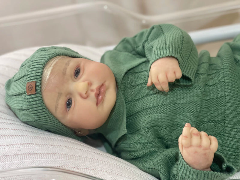 BEBÊ REBORN REALISTA LOU LOU - RESPIRA LINHA PREMIUM