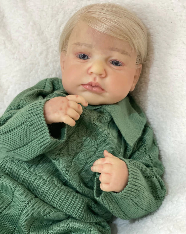 BEBÊ REBORN REALISTA LOU LOU - RESPIRA LINHA PREMIUM