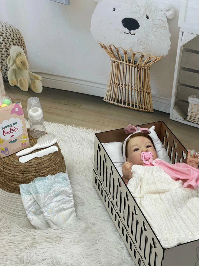 PROMOÇÃO - Bebê Reborn Realista Faz Xixi + Bercinho