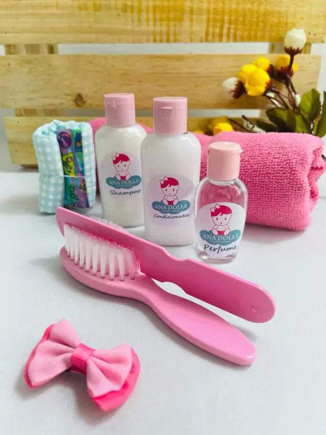 Kit banho Rosa para Bebê Reborn